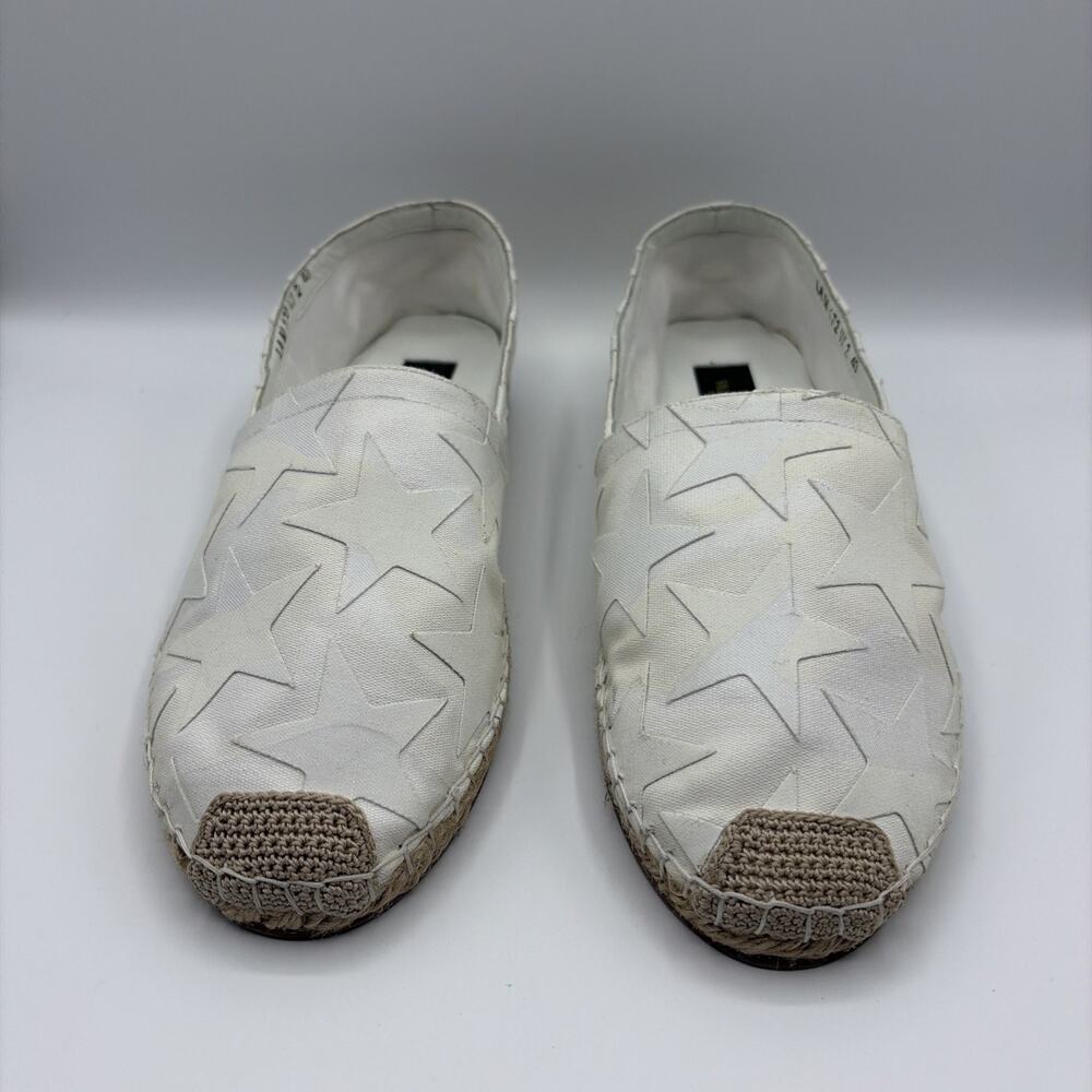 Valentino Garavani Star Bianco Canvas Espadrilles White EU 40 Made in Spain
